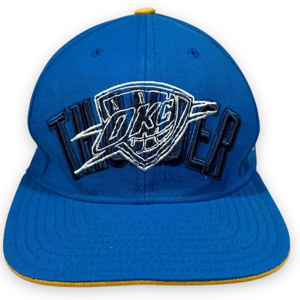 Oklahoma City OKC Adidas Hat Mens Snapback Blue Arch Baseball Cap Thunder